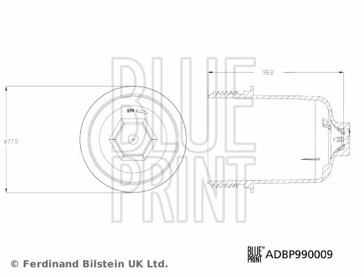 BLUE PRINT Kotelon kansi, automatisoitu manuaalivaihteisto (A ADBP990009